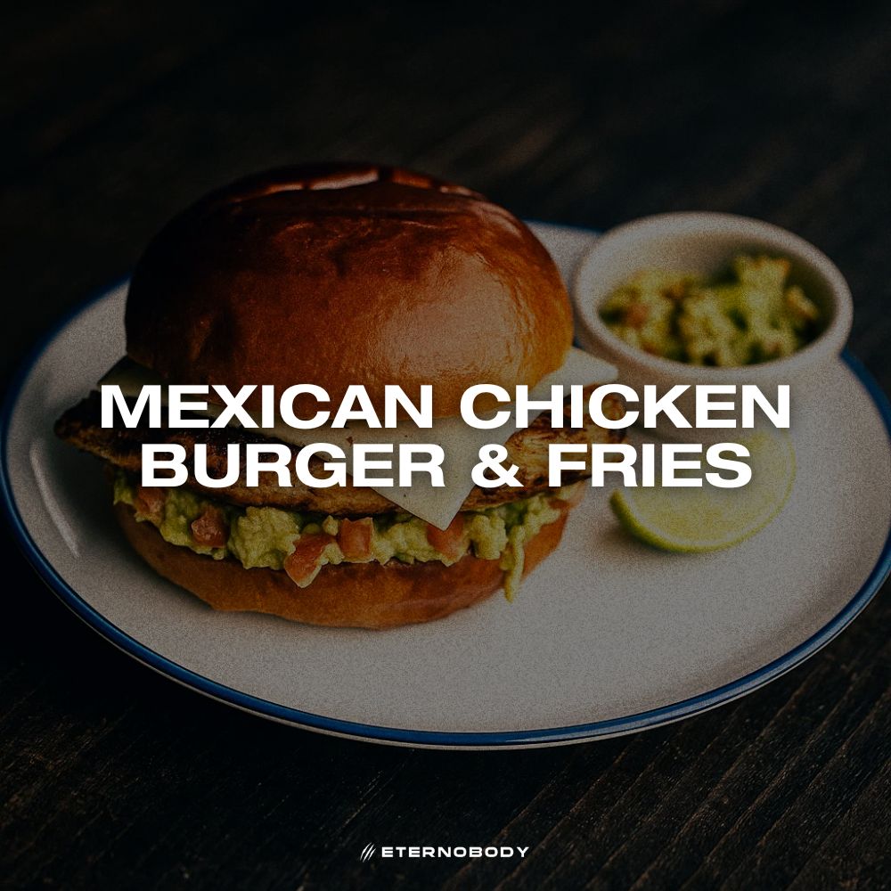 Mexican Chicken Burger & Fries