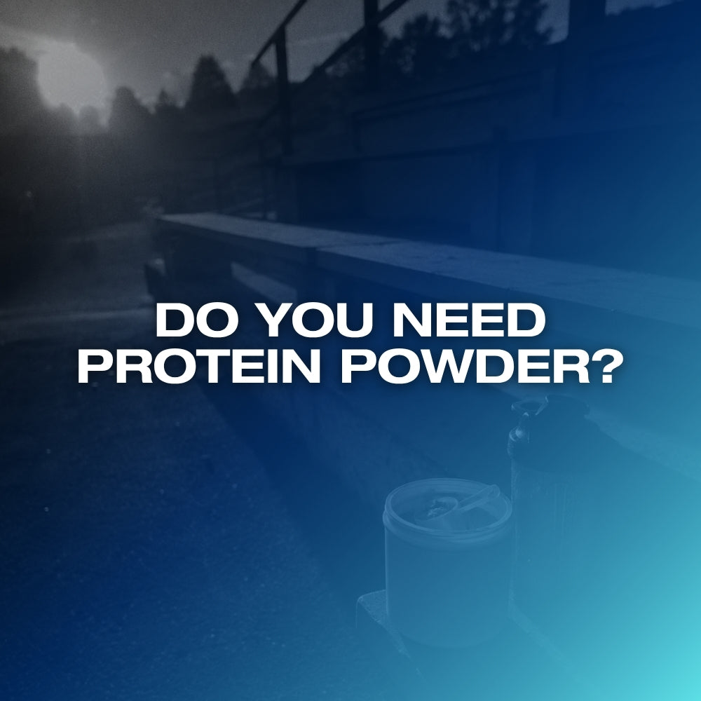 Do you need protein powder: ETERNO blog feature image with the headline Do You Need Protein Powder over a dark blue gradient