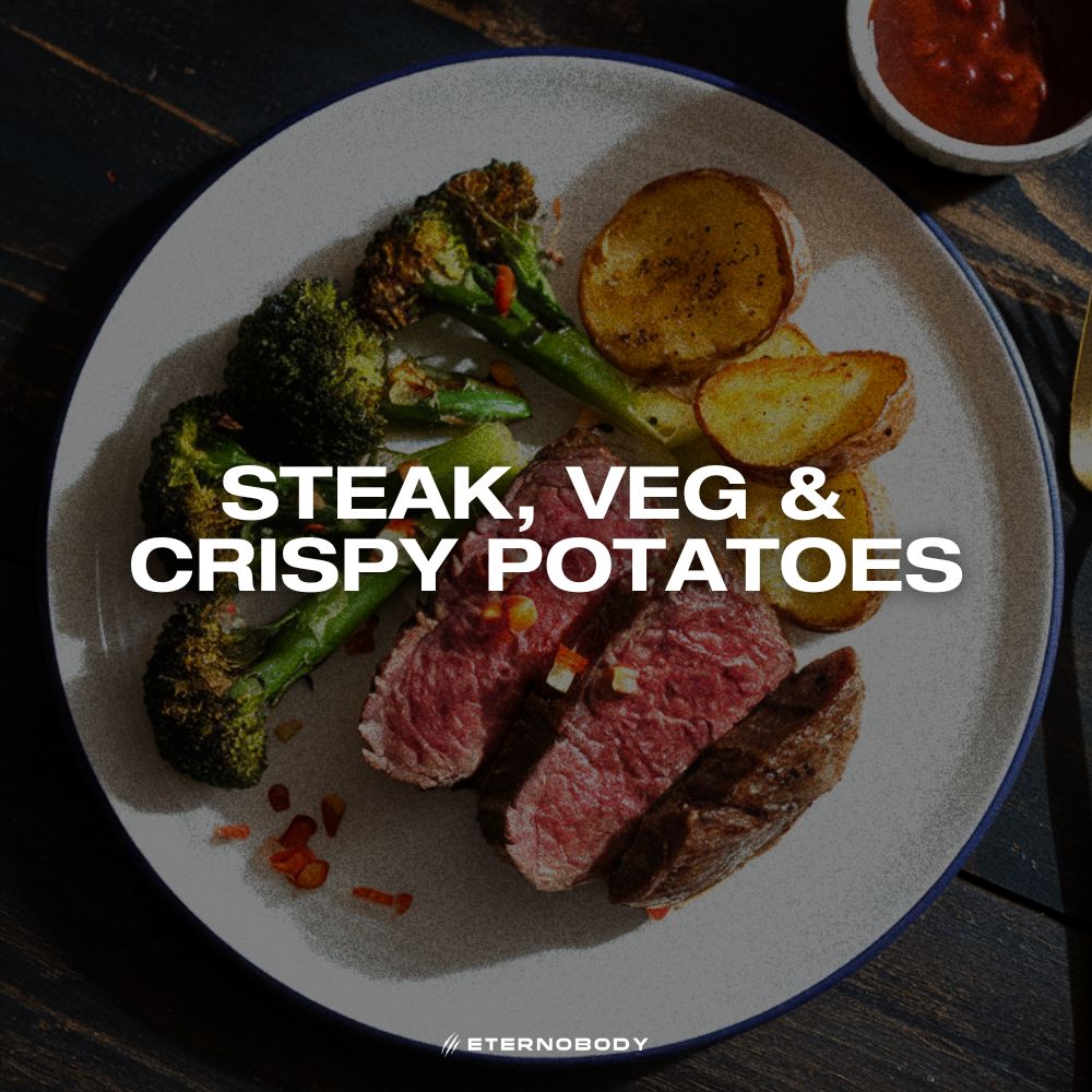 Steak, Veg and Crispy Potatoes