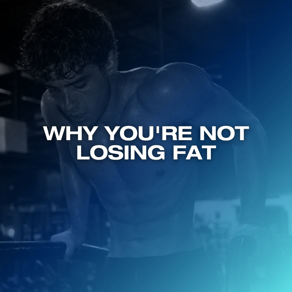 Man training with the question, “Why you’re not losing fat”